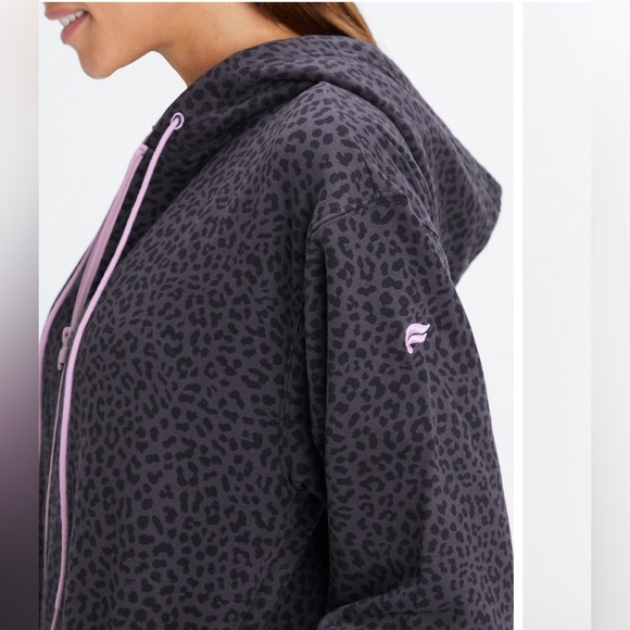 Cozy Jumper Fabletics fleece animal print xs nwt - Picture 5 of 6
